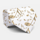 Golden Plectron – Stijlvol design voor muziekliefh Stropdas (Opgerold)