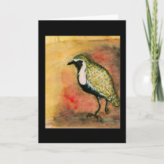 Golden Plover - watervogel Note Kaart