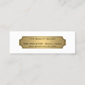 Golden Polka Dot Pattern Mini Visitekaartje (Achterkant)