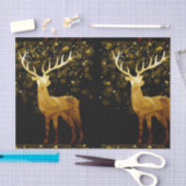 Golden Polygon Geometric Deer Tissuepapier (Craft)