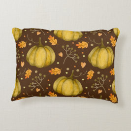 Golden Pumpkins Accent Pillow Accent Kussen