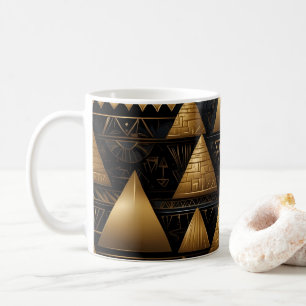 Golden Pyramid Pattern Koffiemok