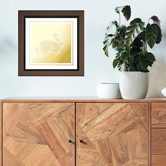 Golden Rabbit Folie Afdrukken