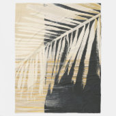 Golden Raffia - Palmvaten Fleece Deken (Voorkant)