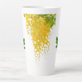 Golden Rain Cascade of Sunlight When Gold Falls Pe Latte Mok (Voorkant)