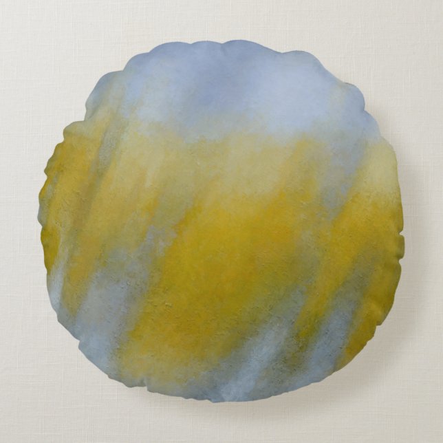 Golden Rain Rond Kussen (Voorkant)