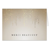 Golden Rain String Lights Merci Cartes (Devant Horizontal)