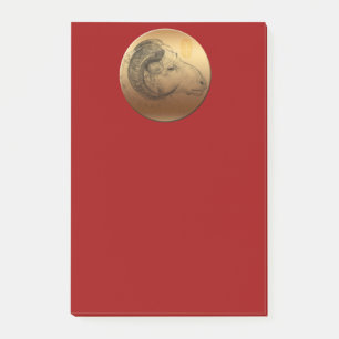 Golden Ram 2 Gelukkig Chinees Nieuwjaar 2015 Post-it® Notes