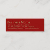 Golden Ram Chinese nieuwjaarskaarten Zodiac B Mini Visitekaartje (Achterkant)