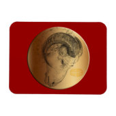 Golden Ram Sheep Chinese New Year Magnet (Horizontal)