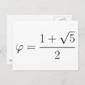 Golden ratio briefkaart (Voorkant / Achterkant)