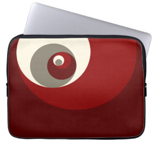 Golden Ratio Circles (rood) Laptop Sleeve