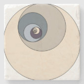Golden Ratio Circles Stenen Onderzetter (Voorkant)