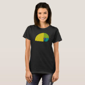 Golden Ratio Elephant Fibonacci Spiral 1 Fan Fun T-shirt (Voorkant volledig)