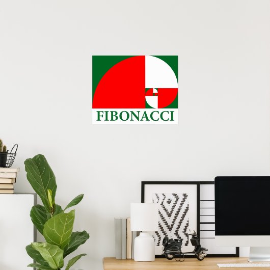 Golden Ratio, Fibonacci Spiral Poster (Thuiskantoor)