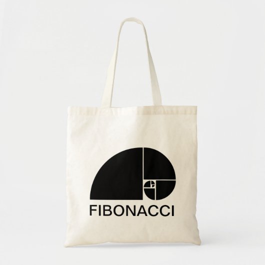 Golden Ratio, Fibonacci Spiral Tote Bag (Voorkant)
