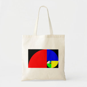 Golden Ratio, Fibonacci Spiral Tote Bag
