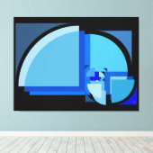 Golden Ratio Geconstrueerd Poster Canvas Afdruk (Insitu (Houten vloer))