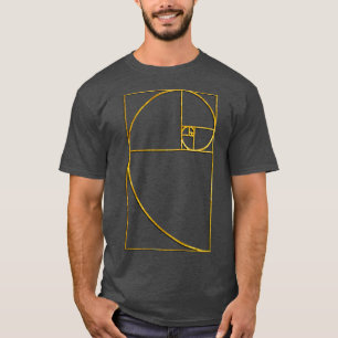 Golden Ratio Sacred Fibonacci Spiral 1 T-shirt