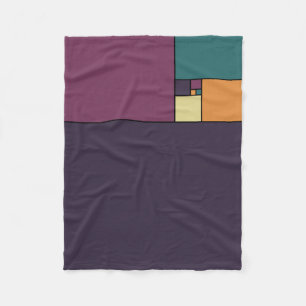 Golden Ratio Squares Fleece Deken