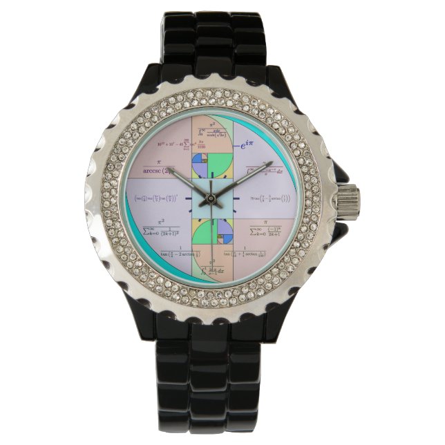Golden Ratio Wiskunde horloge (Voorkant)