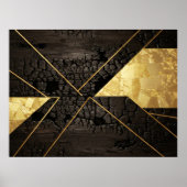 Golden Rebirth: Elegant Art from Chaos Poster (Voorkant)