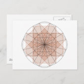 golden rechthoek briefkaart (Voorkant / Achterkant)