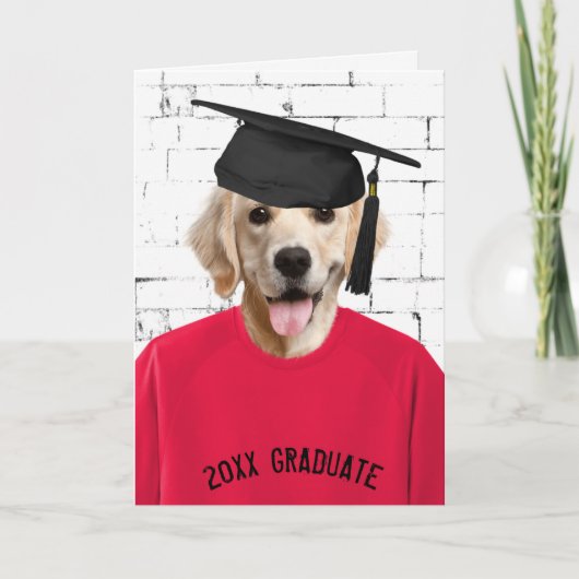 golden recovery met graduatiemap kaart (Voorkant)