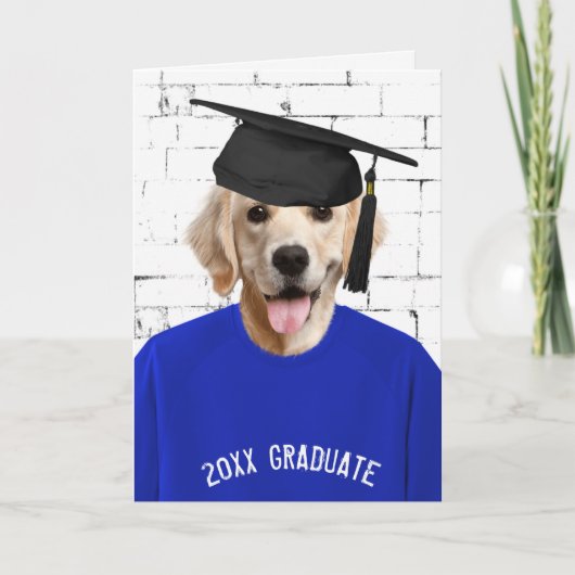 golden recovery met graduatiemap kaart (Voorkant)