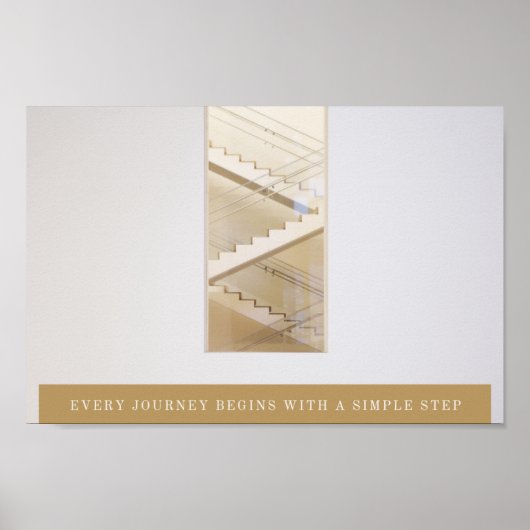 Golden Rectangle Geometric Quote Poster (Voorkant)