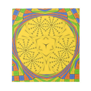 Golden Red Blue Green Royal Egyptian. Notitieblok