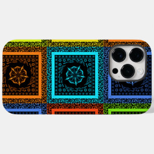 Golden Red Blue Masai Traditionele kleuren Case-Mate iPhone 14 Pro Max Hoesje