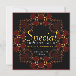 Golden Redz Special Occassion Invitation Kaart