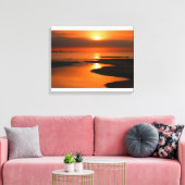 Golden Reflections Canvas Afdruk (Insitu (Woonkamer))