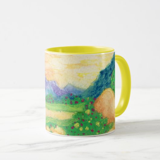 Golden Reflections van Lyric Rivera - Koffie Mok (Voorkant rechts)