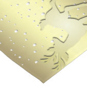 Golden Reindeer Snowy Holiday Table Runner Medium Tafelloper (Hoek)