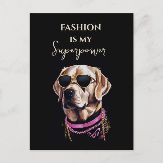 Golden rekwieg in zwarte glazen in gouden kettinge briefkaart (Voorkant)