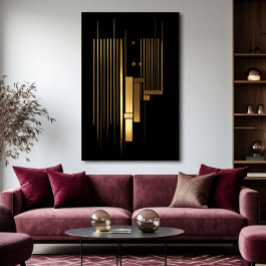 Golden Resonance Canvas Afdruk