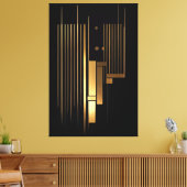Golden Resonance Canvas Afdruk (Insitu (Woonkamer))