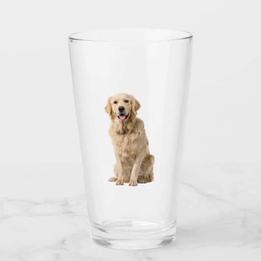 Golden Retirever Dog Dierlijk glas (Voorkant)