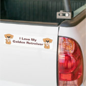 Golden Retreiver Bumpersticker (Op Truck)