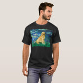 Golden Retriever 1 - Lelies 5 T-shirt (Voorkant volledig)