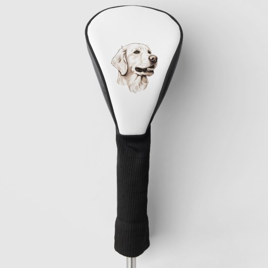 Golden Retriever 2 Golfheadcover (Voorkant)
