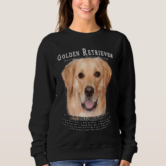 Golden Retriever 2 Owner Human Trainer Trui (Voorkant)
