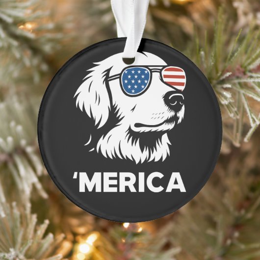 Golden Retriever 4 juillet Merica (Arbre)