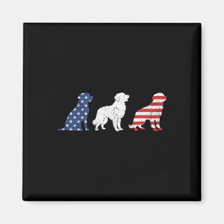 Golden Retriever 4 juli Merica _1 Magneet