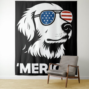 Golden Retriever 4 juli Verenigde Staten Wandkleed