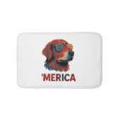 Golden Retriever 4th Of July Merica T-Shirt Badmat (Voorkant)
