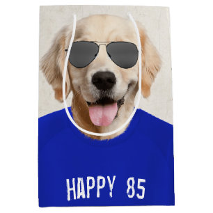 Golden Retriever 85th Birthday Medium Gift Bag Cadeauzakje