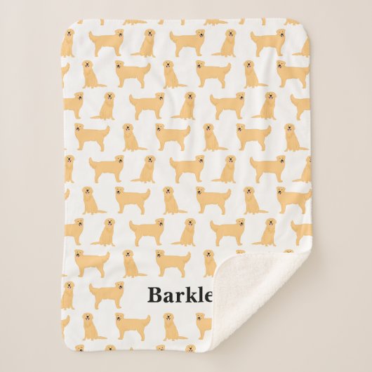 Golden Retriever - Aangepaste verpakking - Dog Sherpa Deken (Voorkant)